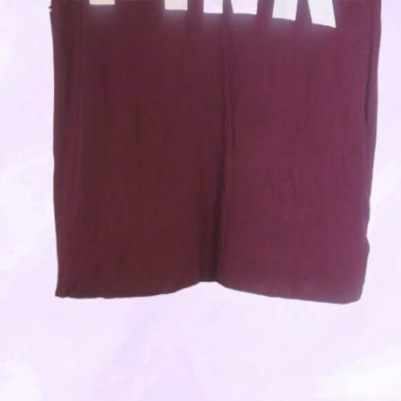 PINK Victoria's Secret super soft v-neck short sleeve top with pink on front S - Picture 8 of 9